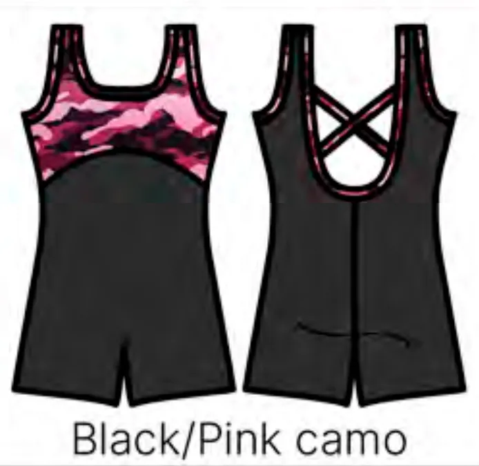 [DL015p(Black/Pink camo,12-14)] DL015p Girl (12-14, Black/Pink camo)